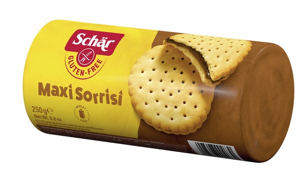 SCHAR MAXI SORRISI BISCOTTI CON CREMA AL CACAO 250 G - Farmacia Bartoli