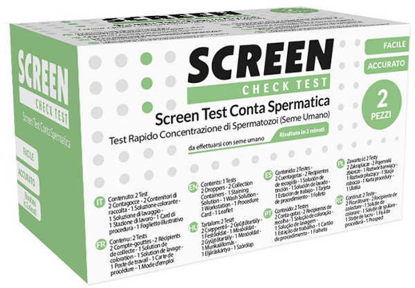 SCREEN TEST CONTA SPERMATICA SCREEN 2 PEZZI - Farmacia Bartoli