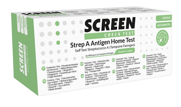 STREP A ANTIGEN HOME TEST DETERMINAZIONE QUALITATIVA ANTIGENI STREPTOCOCCO A DA TAMPONE FARINGEO 2 PEZZI - Farmacia Bartoli