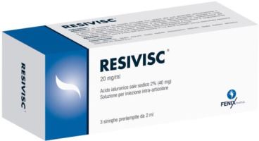 SIRINGA INTRA-ARTICOLARE RESIVISC ACIDO IALURONICO 40 MG 2 ML 3 PEZZI - Farmacia Bartoli
