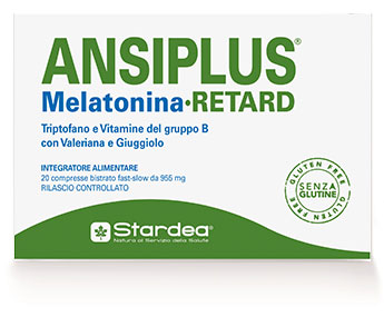 ANSIPLUS RETARD MELATONINA 20 COMPRESSE BISTRATO FAST SLOW 955 MG - Farmacia Bartoli