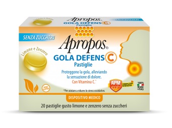 APROPOS GOLA DEFENS C LIMONE/ZENZERO 20 PASTIGLIE - Farmacia Bartoli