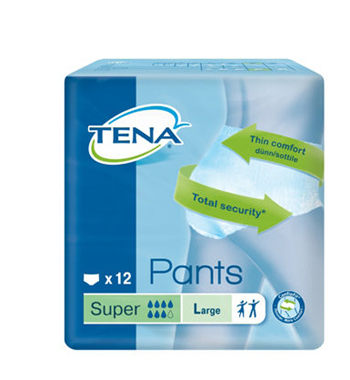PANNOLONE PULL UP TENA PANTS SUPER TAGLIA LARGE 12 PEZZI - Farmacia Bartoli