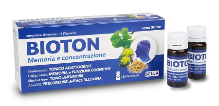 BIOTON ELEUTEROCOCCO MEMORIA CONCENTRAZIONE 14 FLACONCINI - Farmacia Bartoli