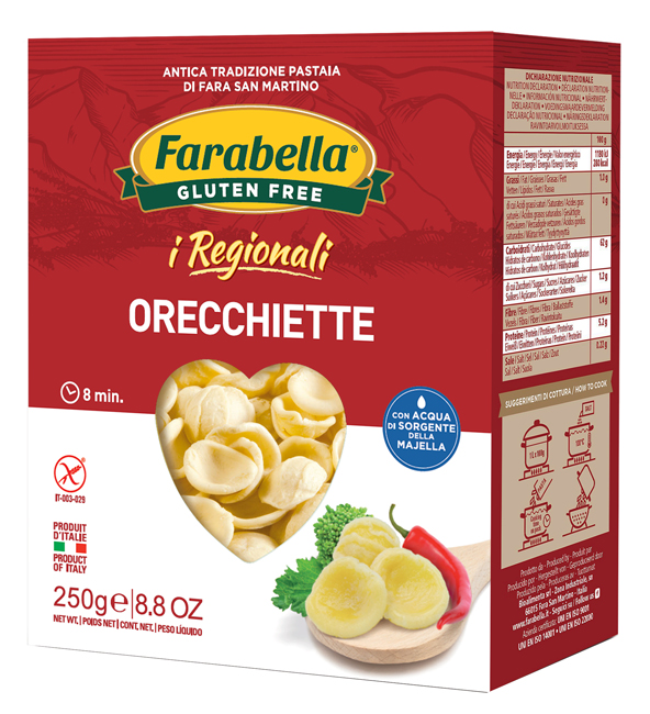 FARABELLA ORECCHIETTE I REGIONALI PASTA FRESCA STABILIZZATA 250 G - Farmacia Bartoli