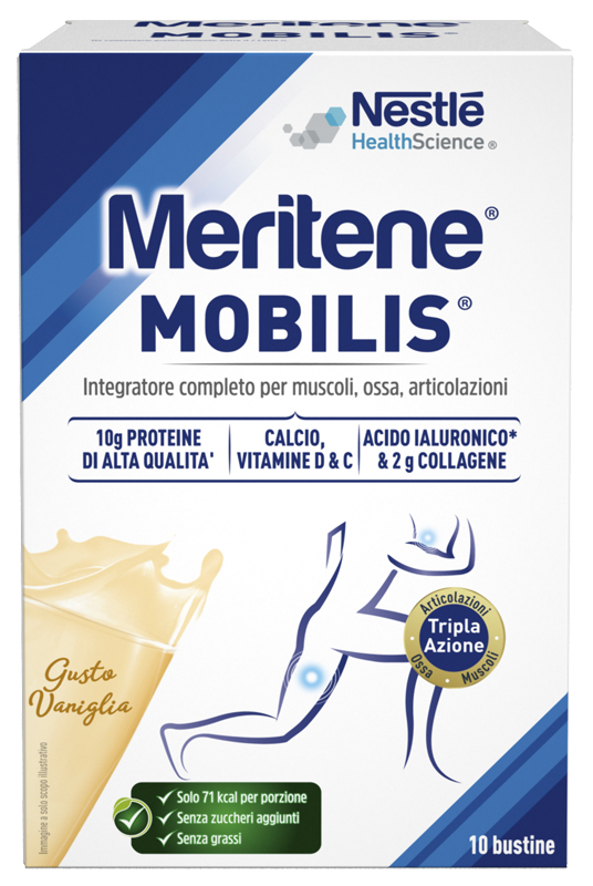 MERITENE MOBILIS GUSTO VANIGLIA 10 BUSTINE DA 21 G - Farmacia Bartoli