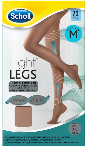 SCHOLL LIGHTLEGS 20 DENARI TAGLIA M COLORE NUDE 1 PAIO - Farmacia Bartoli