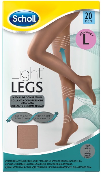 SCHOLL LIGHTLEGS 20 DENARI TAGLIA L COLORE NUDE 1 PAIO - Farmacia Bartoli