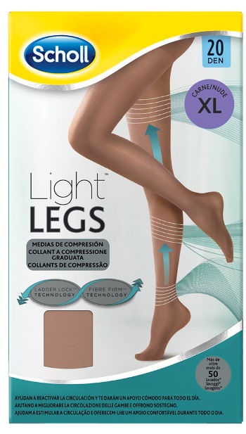 SCHOLL LIGHTLEGS 20 DENARI TAGLIA XL COLORE NUDE 1 PAIO - Farmacia Bartoli