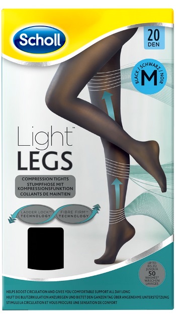 SCHOLL LIGHTLEGS 20 DENARI TAGLIA M COLORE NERO 1 PAIO - Farmacia Bartoli