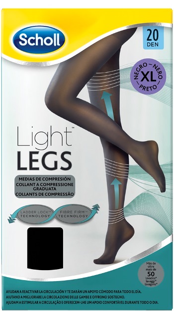 SCHOLL LIGHTLEGS 20 DENARI TAGLIA XL COLORE NERO 1 PAIO - Farmacia Bartoli
