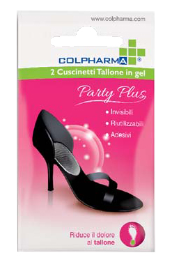 COLPHARMA PARTY PLUS CUSCINETTO TALLONE IN GEL 2 PEZZI - Farmacia Bartoli