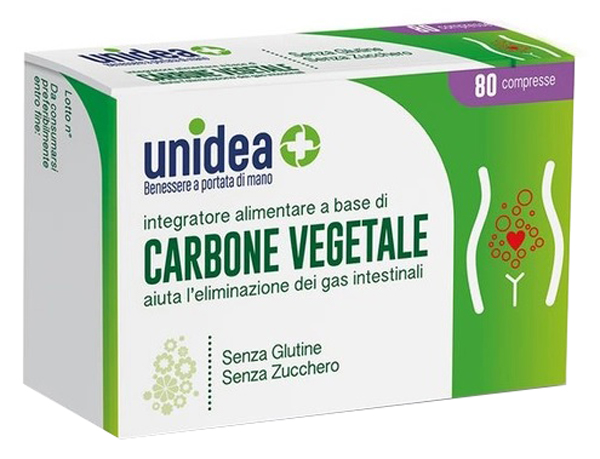 UNIDEA CARBONE VEGETALE 80 COMPRESSE - Farmacia Bartoli