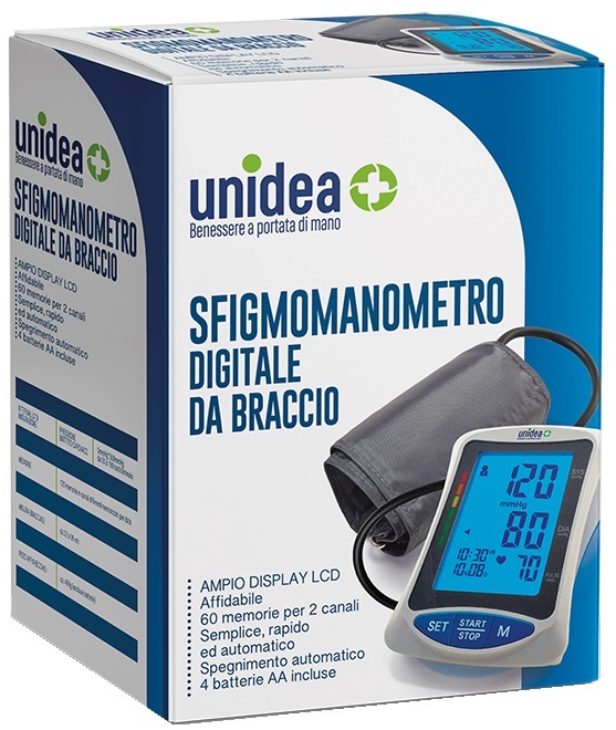 SFIGMOMANOMETRO DIGITALE BRACCIO UNIDEA - Farmacia Bartoli