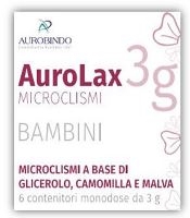 MICROCLISMI PER BAMBINI AUROLAX 6 CONTENITORI 3 G - Farmacia Bartoli