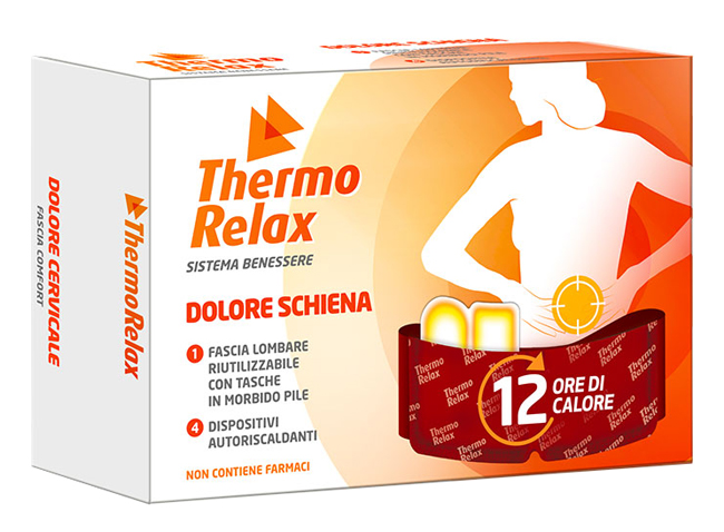 THERMORELAX FASCIA LOMBARE DOLORE SCHIENA+4 DISPOSITIVI AUTORISCALDANTI - Farmacia Bartoli