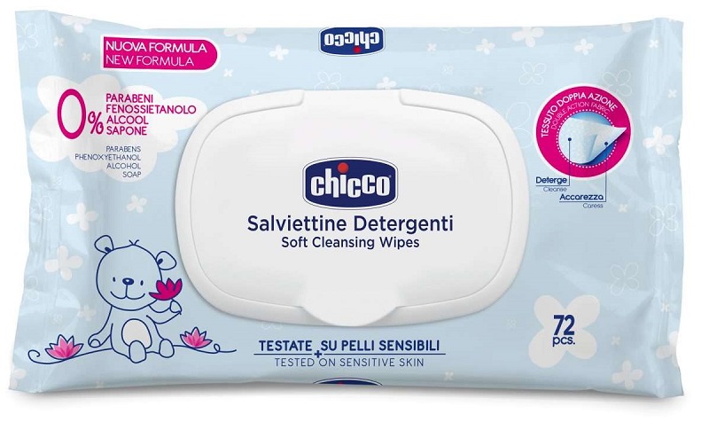 CHICCO COSMESI SALVIETTE 72 PEZZI PLAQ - Farmacia Bartoli