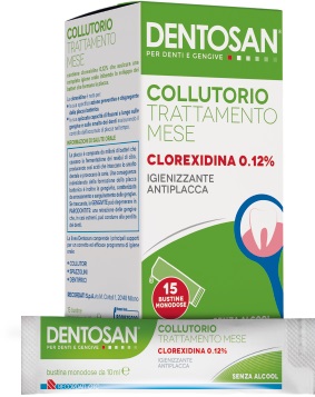 DENTOSAN COLLUTORIO MONODOSE TRATTAMENTO MENSILE 0,12% 15 BUSTINE DA 10 ML - Farmacia Bartoli