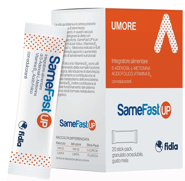 SAMEFAST UP 20 STICK PACK GRANULATO OROSOLUBILE GUSTO ANANAS - Farmacia Bartoli