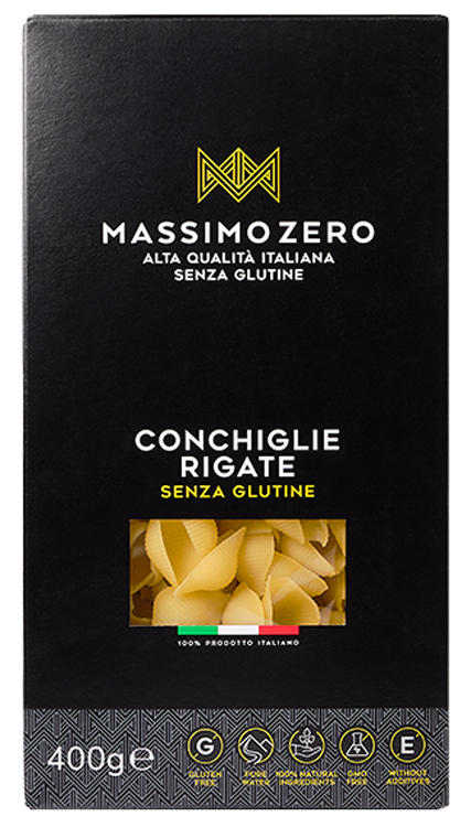 MASSIMO ZERO CONCHIGLIE RIGATE 400 G - Farmacia Bartoli