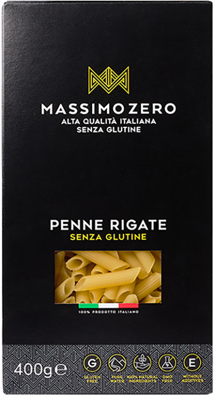 MASSIMO ZERO MEZZE PENNE RIGATE 400 G - Farmacia Bartoli