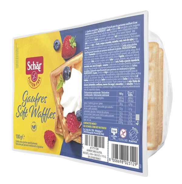 SCHAR GAUFRE SOFT WAFFLES 100 G - Farmacia Bartoli