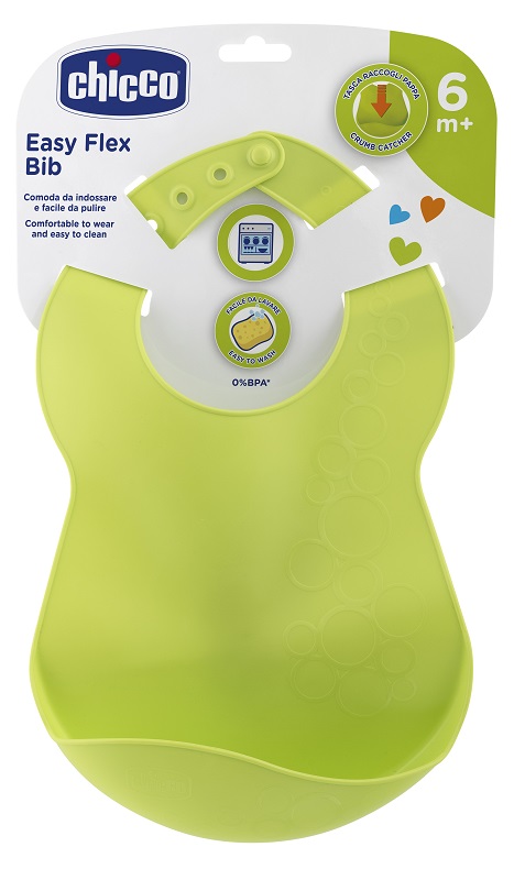 CHICCO BAVAGLINA RIGIDA 6M+ VERDE - Farmacia Bartoli