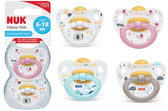 NUK SUCCHIETTO HAPPY KIDS LATTICE 6-18 MESI 2 PEZZI - Farmacia Bartoli