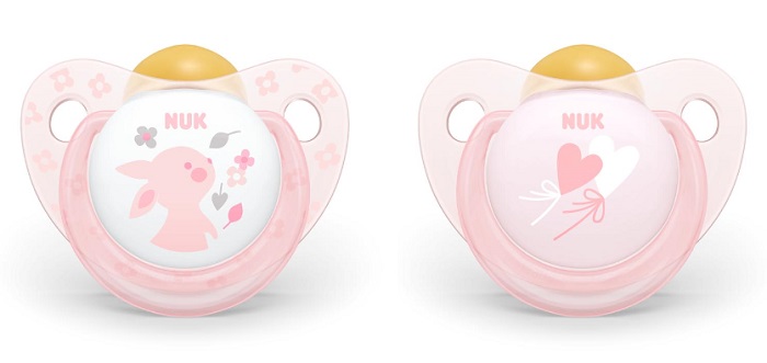 NUK SUCCHIETTO ROSE & BLUE LATTICE 0-6 MESI ROSA 2 PEZZI - Farmacia Bartoli