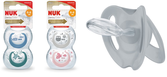 NUK SUCCHIETTO GENIUS COLOR SILICONE 0-6 MESI 2 PEZZI - Farmacia Bartoli