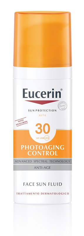 EUCERIN SUN PROTECTION SPF 30 PHOTOAGING CONTROL FACE SUN FLUID ANTI AGE 50 ML - Farmacia Bartoli