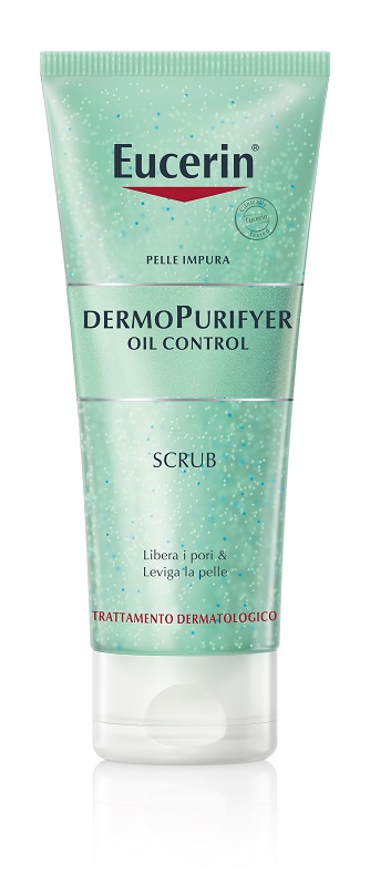 EUCERIN PELLE IMPURA DERMOPURIFYER OIL CONTROL SCRUB 100 ML - Farmacia Bartoli