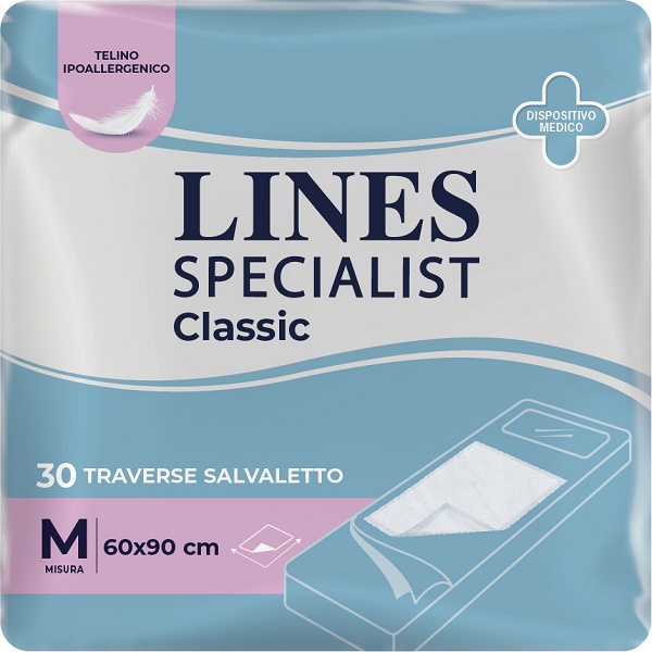 TRAVERSA ASSORBENTE LINES SPECIALIST CLASSIC MISURA 60X90 CM 30 PEZZI - Farmacia Bartoli