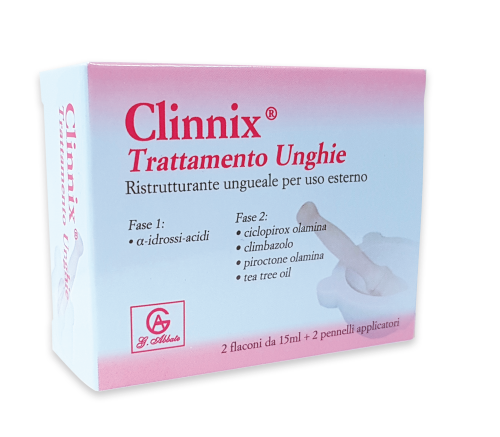 CLINNIX TRATTAMENTO UNGHIE 2 FLACONI 15 ML + 2 PENNELLI APPLICATORI - Farmacia Bartoli
