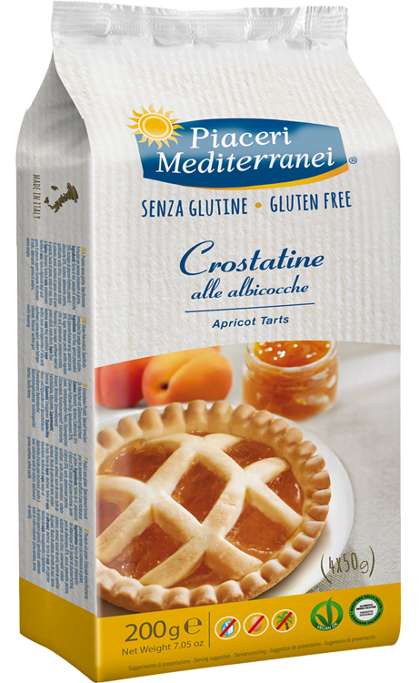 PIACERI MEDITERRANEI LE BONTA' DEL MATTINO CROSTATINE ALL'ALBICOCCA 4 X 50 G - Farmacia Bartoli