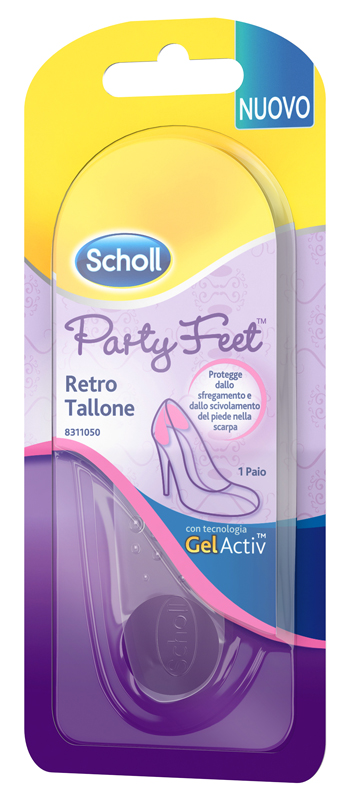 PLANTARE ORTOPEDICO PER RETRO TALLONE PARTY FEET SCHOLL GEL ACTIV 1 PAIO - Farmacia Bartoli