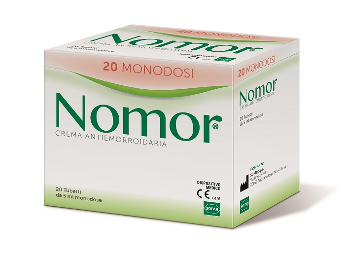 NOMOR CREMA ANTIEMORROIDARIA 20 TUBETTI MONODOSE DA 5 ML - Farmacia Bartoli
