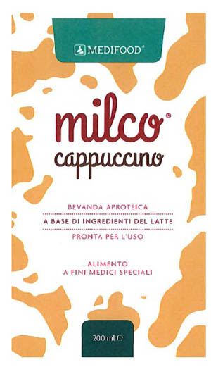 MEDIFOOD MILCO BEVANDA APROTEICA CAPPUCCINO 6 X 200 ML - Farmacia Bartoli