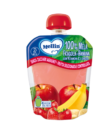 MELLIN POUCH MELA/FRAGOLA/BANANA 90 G - Farmacia Bartoli