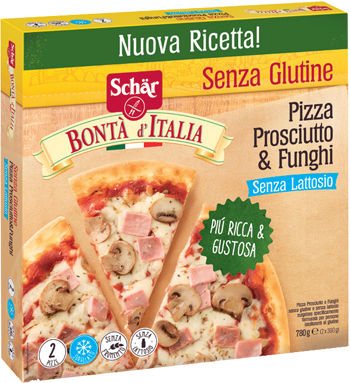SCHAR SURGELATI PIZZA PROSCIUTTO & FUNGHI BONTA'ITALIA 2 PEZZI X 390 G - Farmacia Bartoli