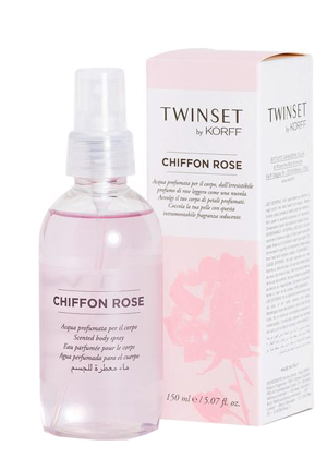 KORFF TWINSET ACQUA PROFUMATA CORPO CHIFFON ROSE 150 ML - Farmacia Bartoli