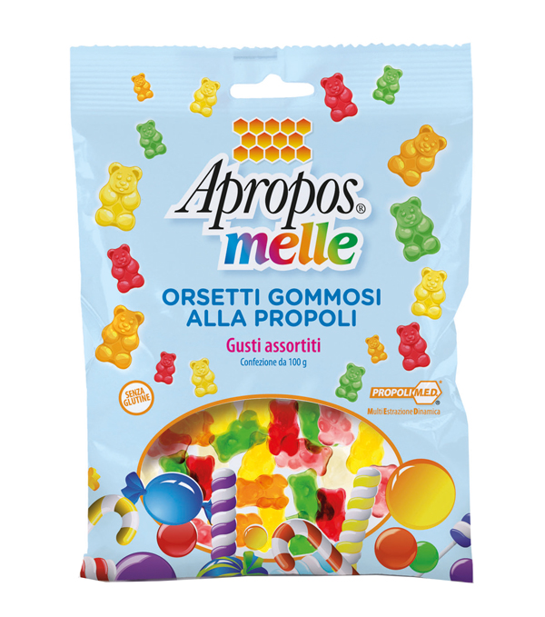 APROPOS MELLE ORSETTI GOMMOSI ALLA PROPOLI GUSTI ASSORTITI 100 G - Farmacia Bartoli