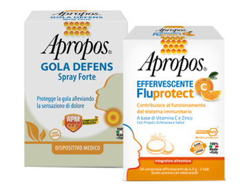 APROPOS SPRAY FORTE + C FLUPROTECT EFFERVESCENTE - Farmacia Bartoli