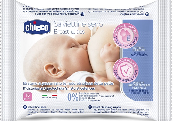 CHICCO SALVIETTE DETERGENTI PER IL SENO 16 PEZZI - Farmacia Bartoli