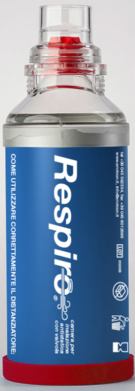 DISTANZIATORE RESPIRO CAMERA PER INALAZIONE ANTISTATICA CON VALVOLA RESPIRO - Farmacia Bartoli