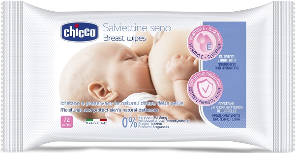 CHICCO SALVIETTE DETERGENTI PER IL SENO 72 PEZZI - Farmacia Bartoli