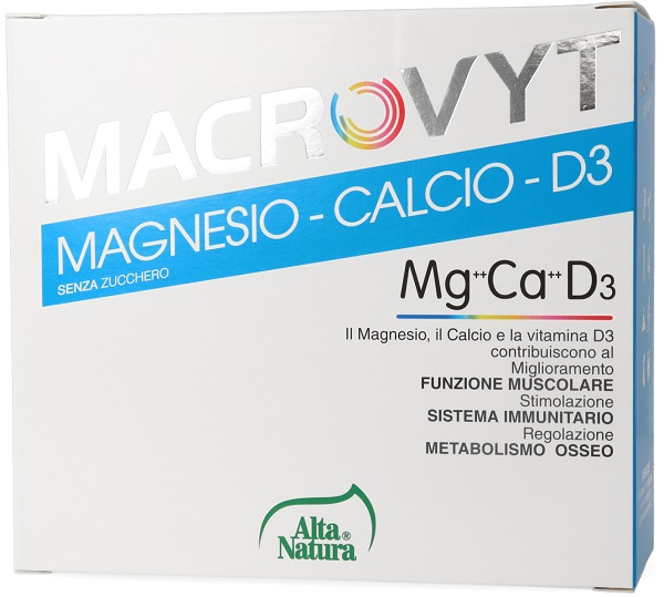 MACROVYT MAGNESIO/CALCIO/VITAMINA D3 18 BUSTINE - Farmacia Bartoli