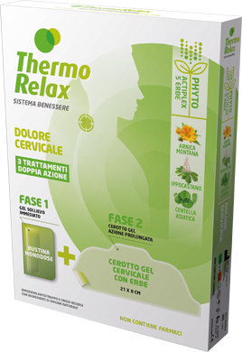 THERMORELAX PHYTO GEL DOLORE CERVICALE FASE 1 GEL SOLLIEVO IMMEDIATO E FASE 2 CEROTTO GEL CERVICALE CON ERBE 3 PEZZI - Farmacia Bartoli