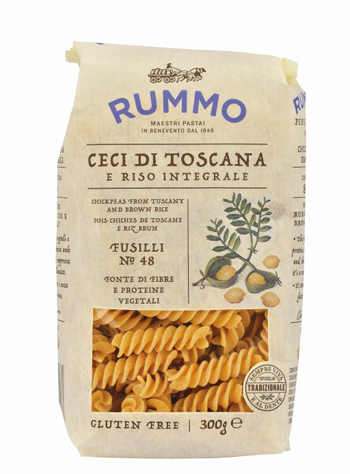 RUMMO FUSILLI N 48 CECI DI TOSCANA E RISO INTEGRALE 300 G - Farmacia Bartoli