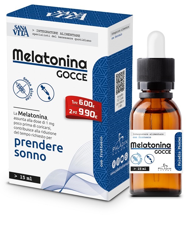 SANAVITA MELATONINA GOCCE 15 ML - Farmacia Bartoli